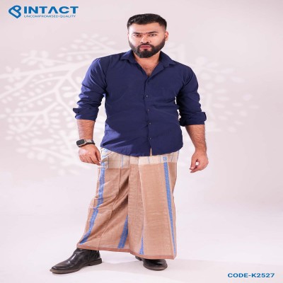 Premium Cotton Jacquard Lungi- Karukaj