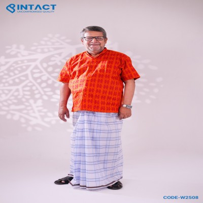 White Check Lungi- Economy