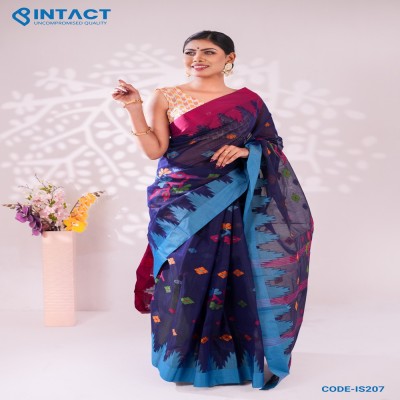 Navy Blue Premium Manipuri Saree