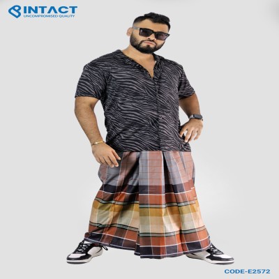 Intact Multicolor  Cotton  Lungi