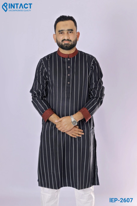 Black Stripe Panjabi