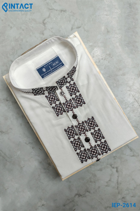 Premium Lilen Cotton Panjabi White