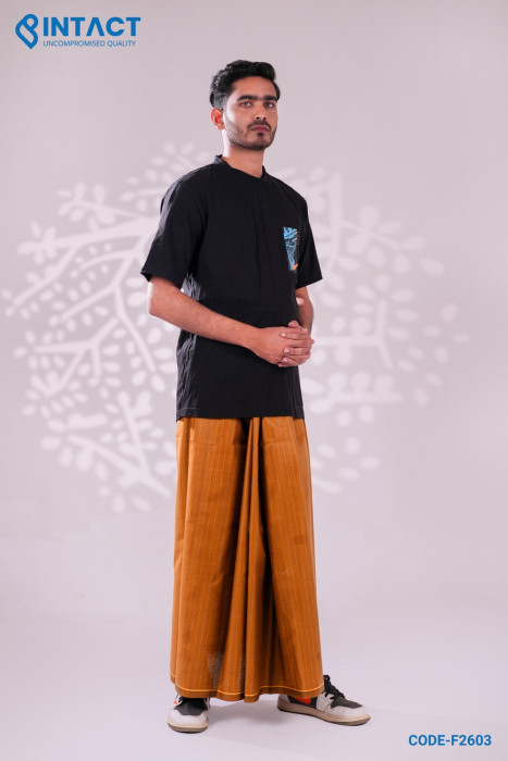 Mustered  Color Step Lungi